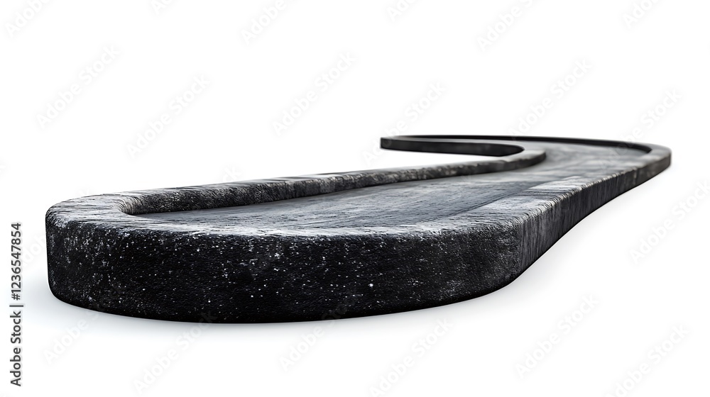 Curved pathway design abstract environment 3d rendering smooth texture Curved pathway design abstract environment 3d rendering smooth texture