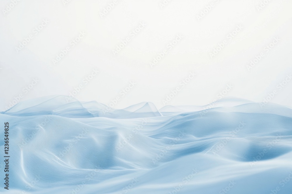 Soft Blue Waves on White Gradient Background Soft Blue Waves on White Gradient Background