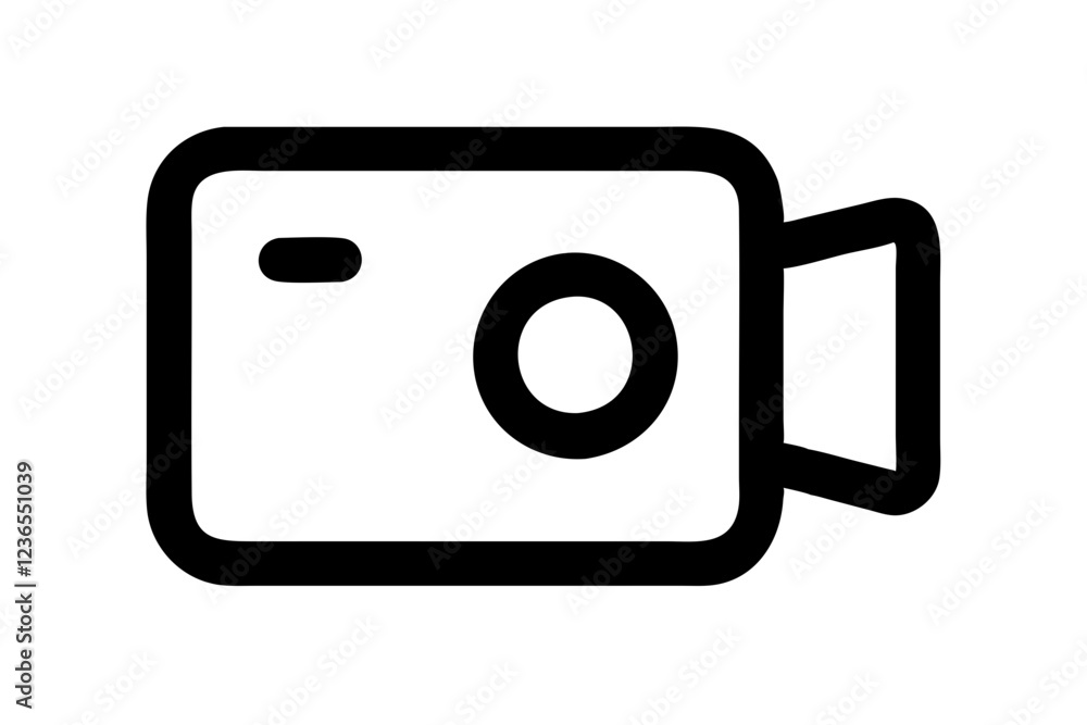 Photography Camera Icon - Line Art Design for Apps and Websites Photography Camera Icon - Line Art Design for Apps and Websites