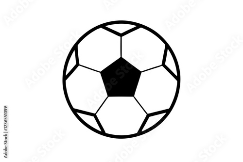 Soccer Ball Flat Icon - Vector Football Design for Sports (12)
