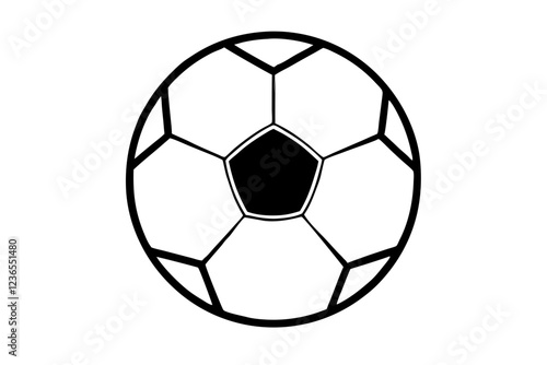 Soccer Ball Flat Icon - Vector Football Design for Sports (12)