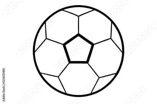 Soccer Ball Flat Icon - Vector Football Design for Sports (12)