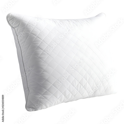 PNG Pillow Against Transparent Background for Home Decor, Comfort, or Bedding Product Designs photo