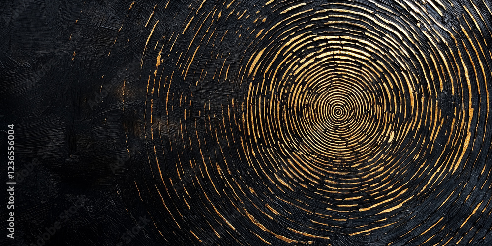 Abstract black and gold spiral background Abstract black and gold spiral background