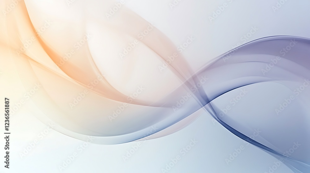 Fototapeta premium Abstract Flowing Pastel Waves Design