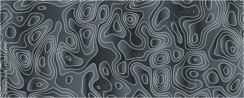 Architectural mapping with dynamic interlaced contours and elegant flow design
