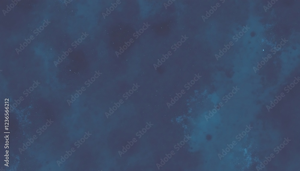 Obraz premium Cosmic Nebula: A Serene Deep Blue Abstract Painting