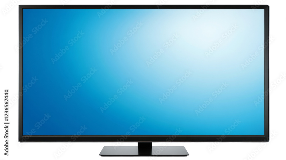 4k tv screen displaying blue gradient on transparent background 4k tv screen displaying blue gradient on transparent background