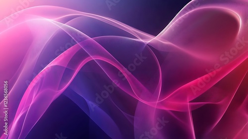 Abstract Pink and Purple Wave Design