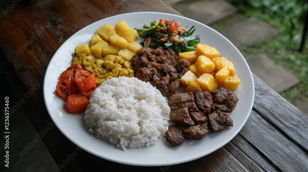 Delicious Asian Cuisine Plate: A Culinary Delight Delicious Asian Cuisine Plate: A Culinary Delight
