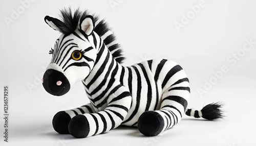 zebra stuffed animal close-up