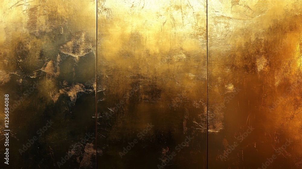 Fototapeta premium A Radiant gold metallic texture warm, luxurious glow