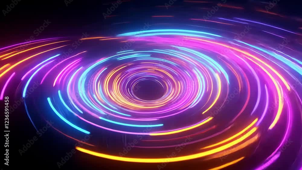 neon light that forms a circle neon light that forms a circle