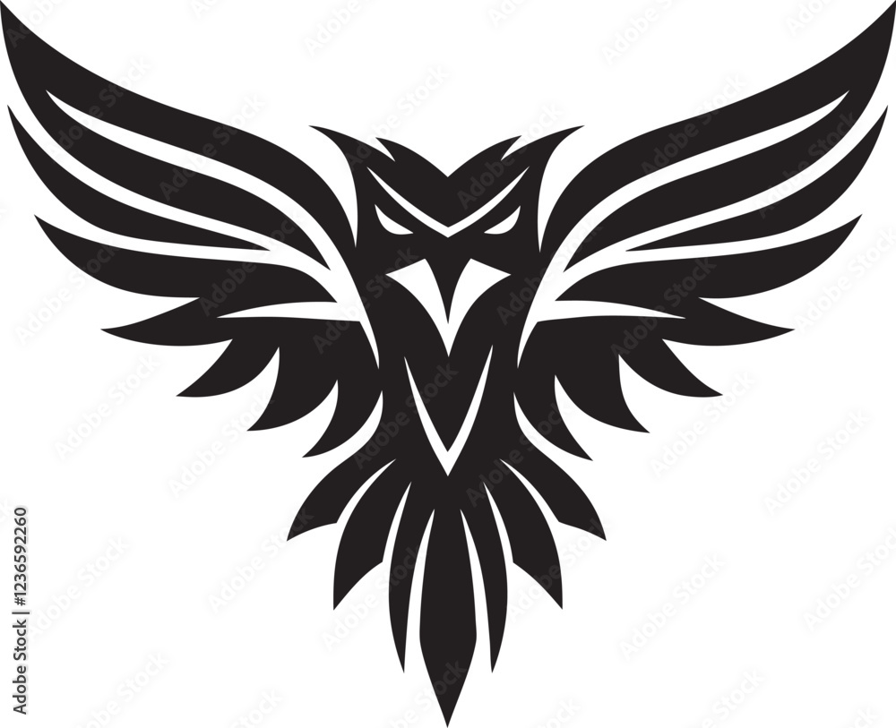 Fototapeta premium wings tattoo design