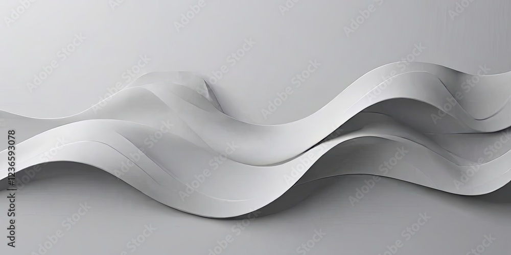 Obraz premium A white line with a wave pattern