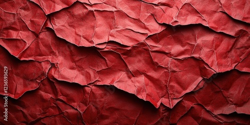 Wallpaper Mural Crumpled Red Note Paper on Isolated Background with Copy Space for Text or Design Torontodigital.ca