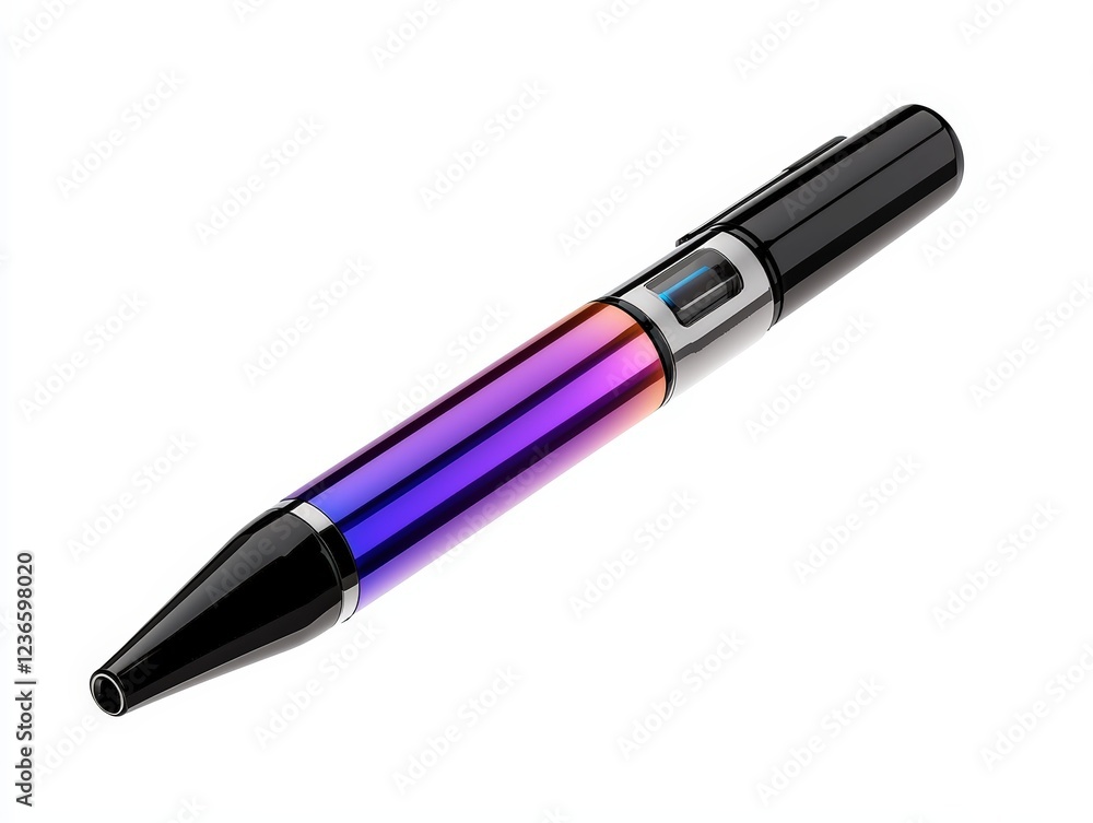 A sleek, colorful pen featuring a modern design with a gradient finish, ideal for stylish writing and office supplies. A sleek, colorful pen featuring a modern design with a gradient finish, ideal for stylish writing and office supplies.