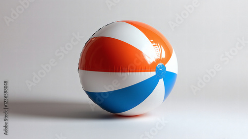 Free Download Beach Ball with Multicolor Design - GFXLoad