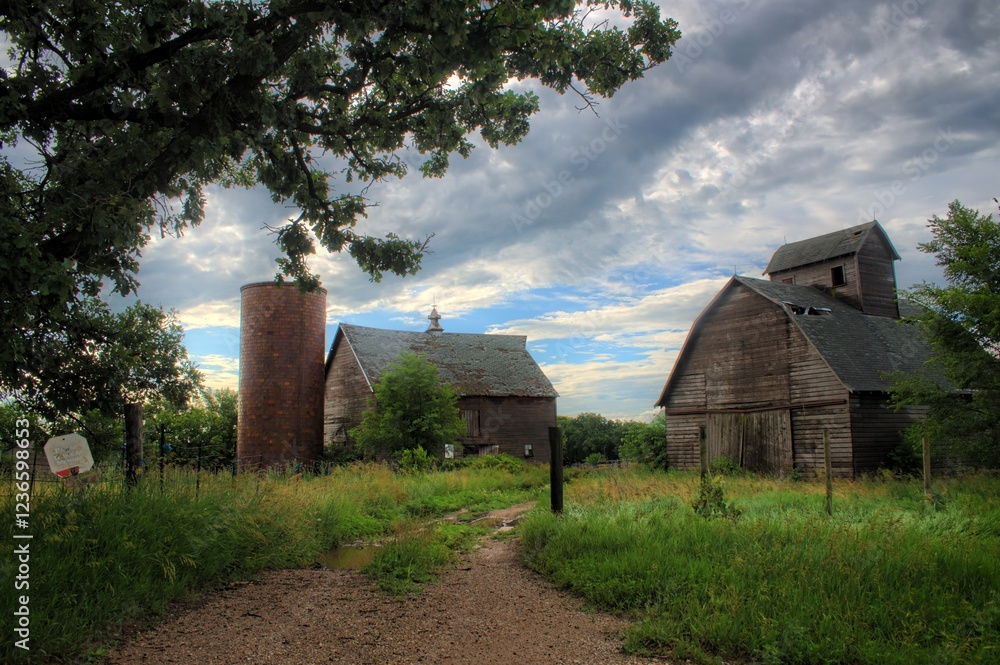 old abandoned farm