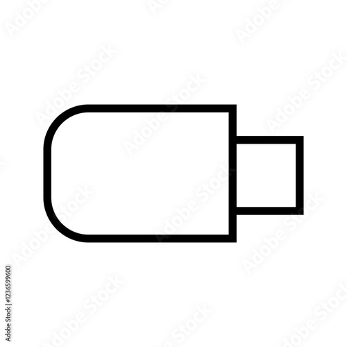 usb or flash disk icon vector logo template