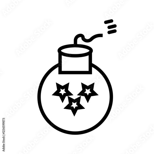 Adobe Illustrator ArtworkVektor ikon bom. Simbol booming garis.