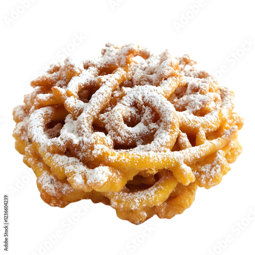 Delicious Funnel Cake  Sweet Treat  Fair Food  Golden  Crispy  Powdered Sugar  Carnival Fo