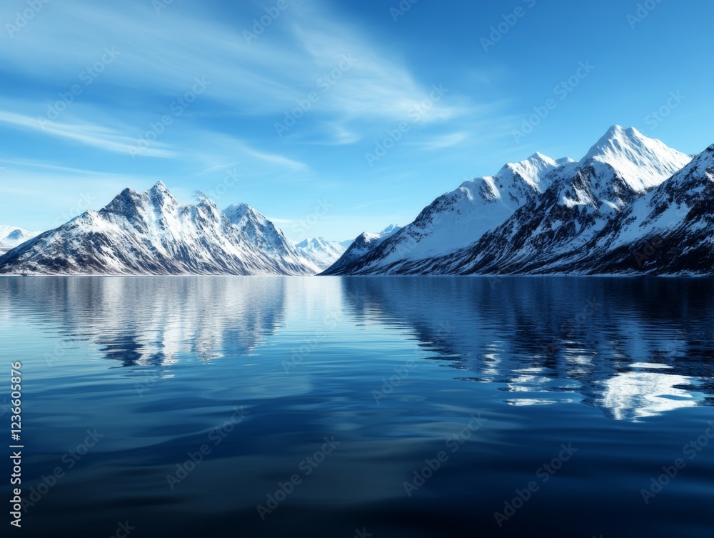 Stunning Mountain Landscape with Reflective Waters