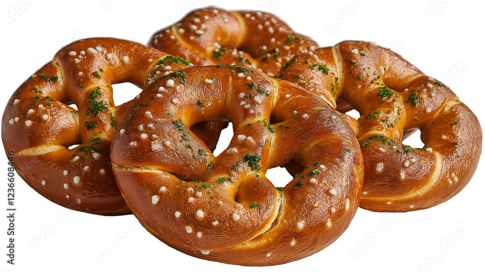 Golden Brown Pretzels Salt and Herbs, Baked Bakery Snack, Wheat Bread Photography, isolated on transparent background. Golden Brown Pretzels Salt and Herbs, Baked Bakery Snack, Wheat Bread Photography, isolated on transparent background.