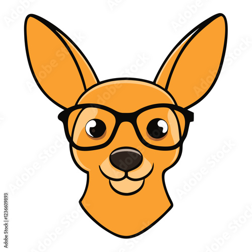 a-cute-kangaroo-head-with-glasses.eps