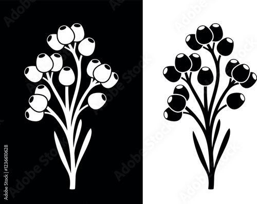 Immortelle logo. Isolated immortelle on white background