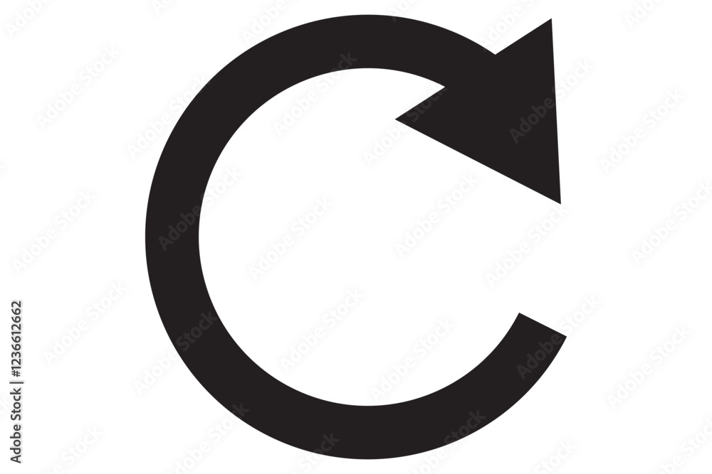 Rotate vector arrow icon. Vector isolated sign symbols and elements. Refresh and reload arrow icon. Stock vector Rotate vector arrow icon. Vector isolated sign symbols and elements. Refresh and reload arrow icon. Stock vector