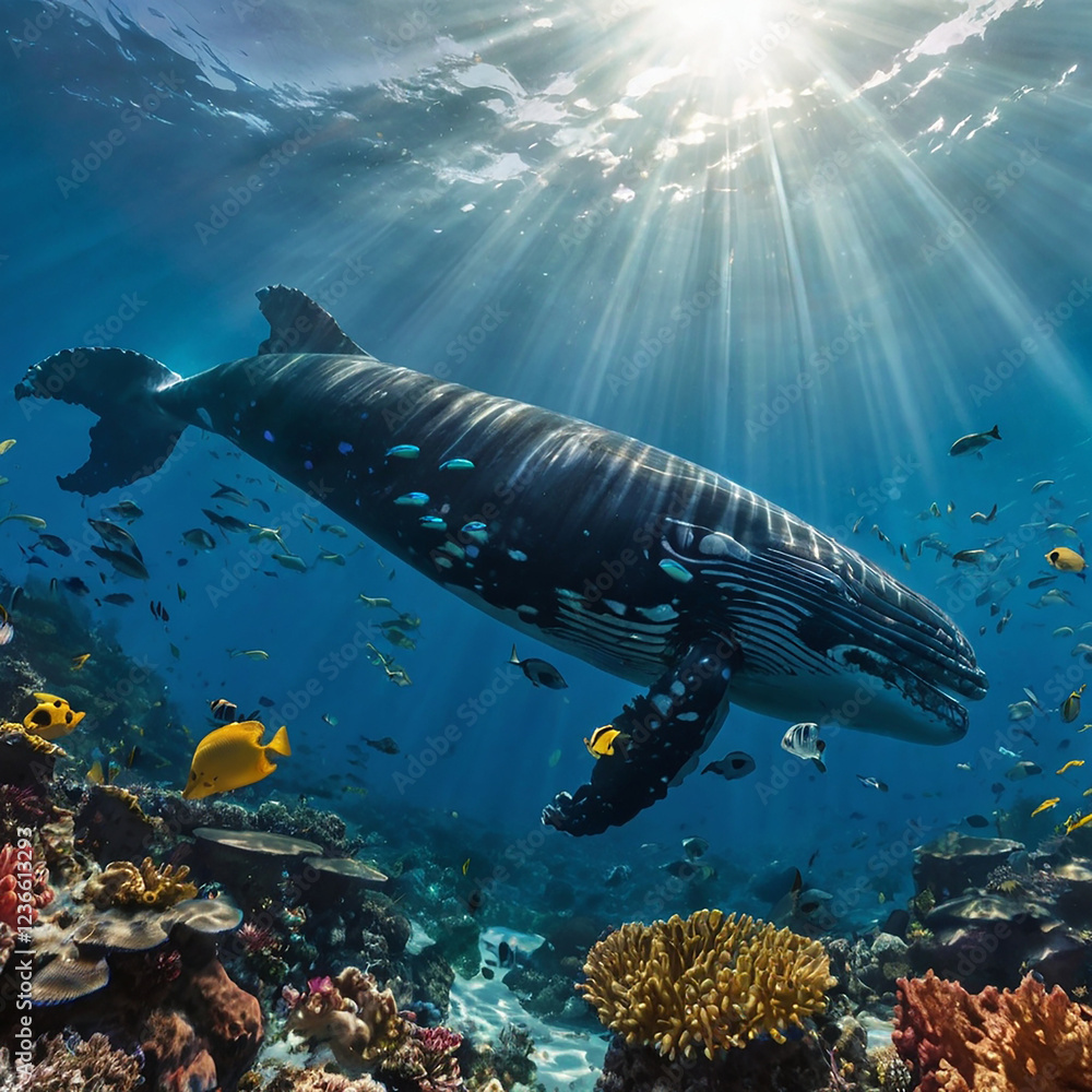 Fototapeta premium Sharks in the sea