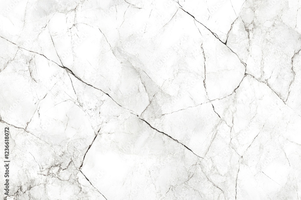 Fototapeta premium White Marble Texture Background Cracked Stone Surface