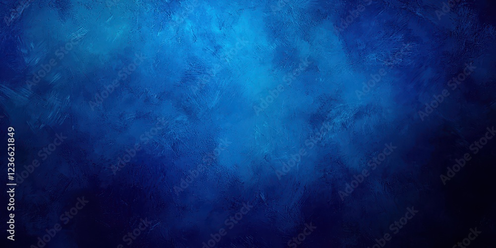 Obraz premium Blue background with a white brush stroke