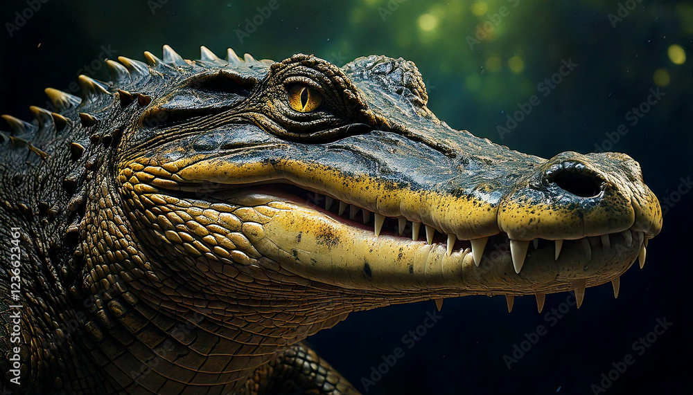 Fototapeta premium close up of a crocodile