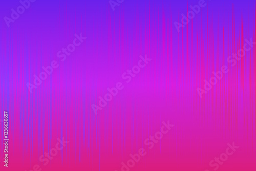 Abstract purple background with speed lines pattern. Technology neon gradient for banner with glitch effect. Digital striped futuristic texture bg. Vector