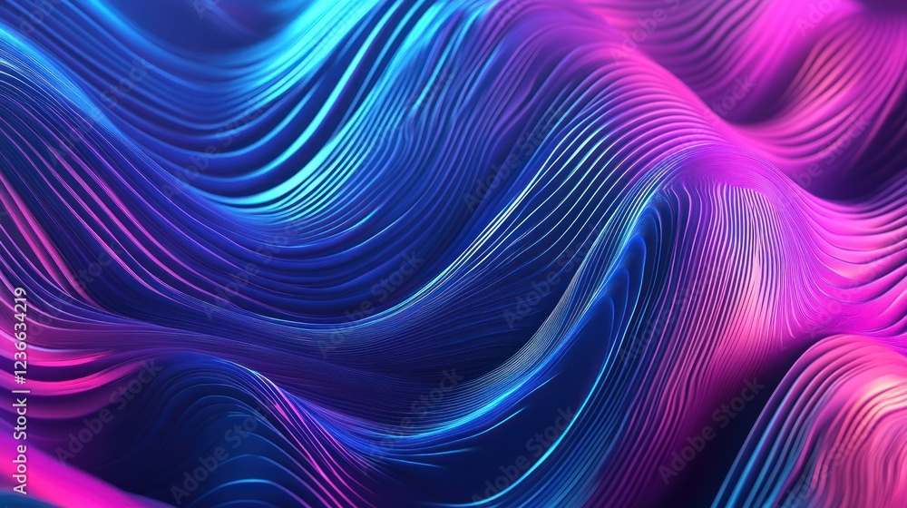 Abstract Neon Waves Abstract Neon Waves