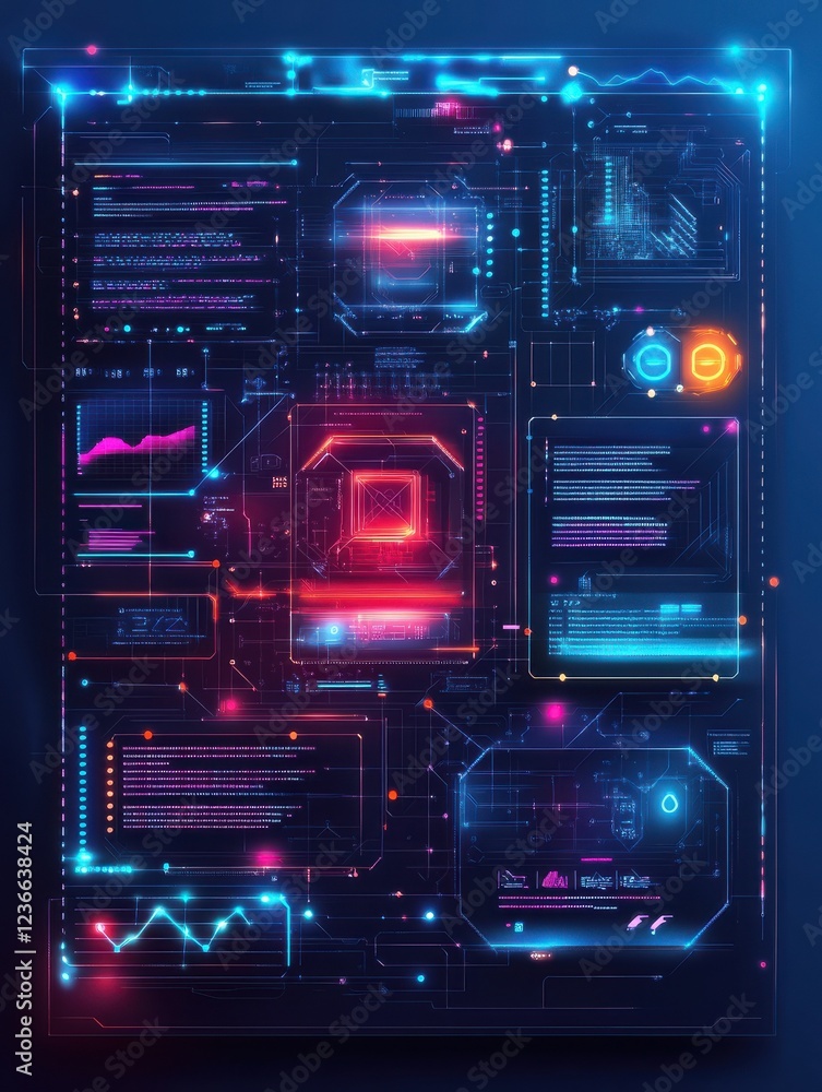 IT software solutions abstract concept vector illustrations.