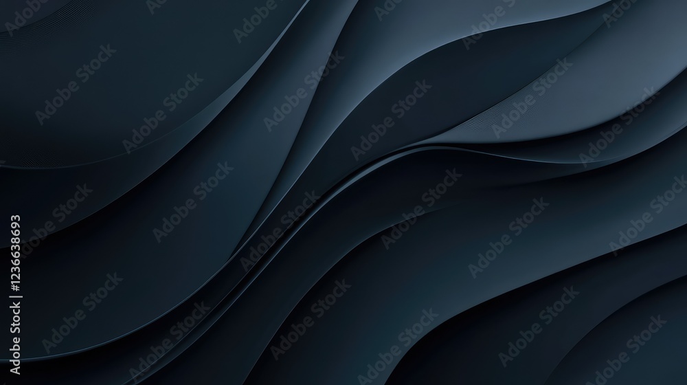 Fototapeta premium High-resolution wavy gray background with a smooth, fluid texture for design elements