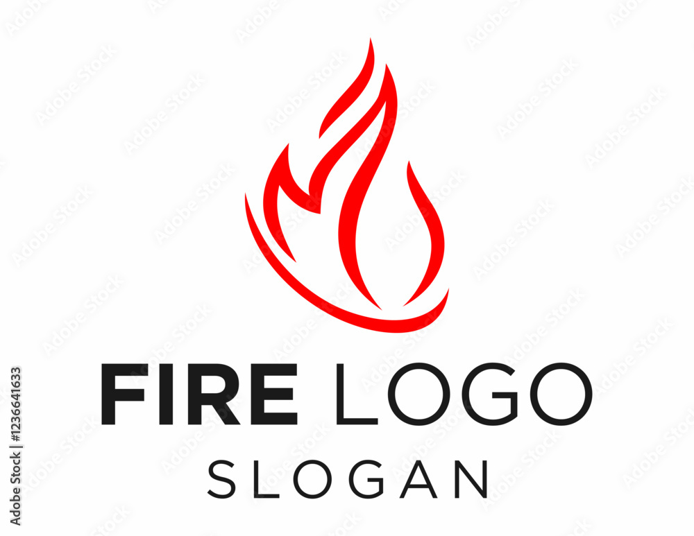Logo about Fire created using the CorelDraw application. on a white background. Logo about Fire created using the CorelDraw application. on a white background.