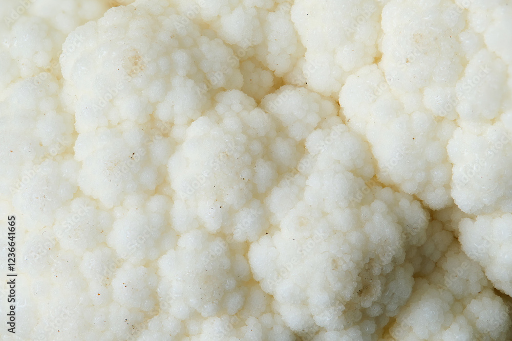 Macrophotography of a cauliflower surface revealing its detailed fractal structure, creating an interesting textured background Macrophotography of a cauliflower surface revealing its detailed fractal structure, creating an interesting textured background