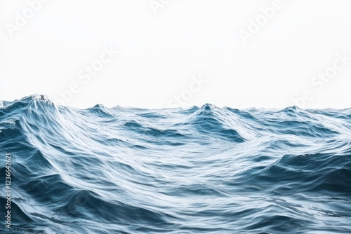 Wallpaper Mural Light blue water waves, white background Torontodigital.ca