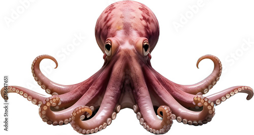 Octopus with protective colors, generative AI