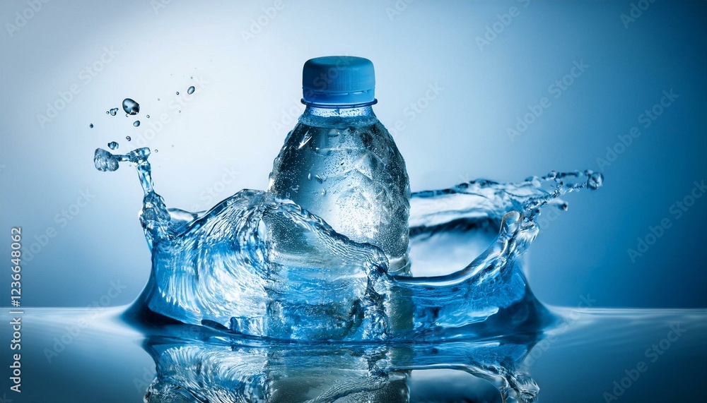 Drinking water advertisement. Concept of a mineral water. Drinking water advertisement. Concept of a mineral water.