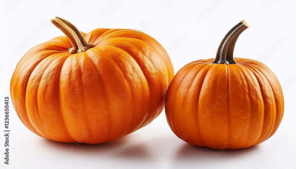 Obraz premium Pumpkin isolated on white background. Jack-o'-lantern