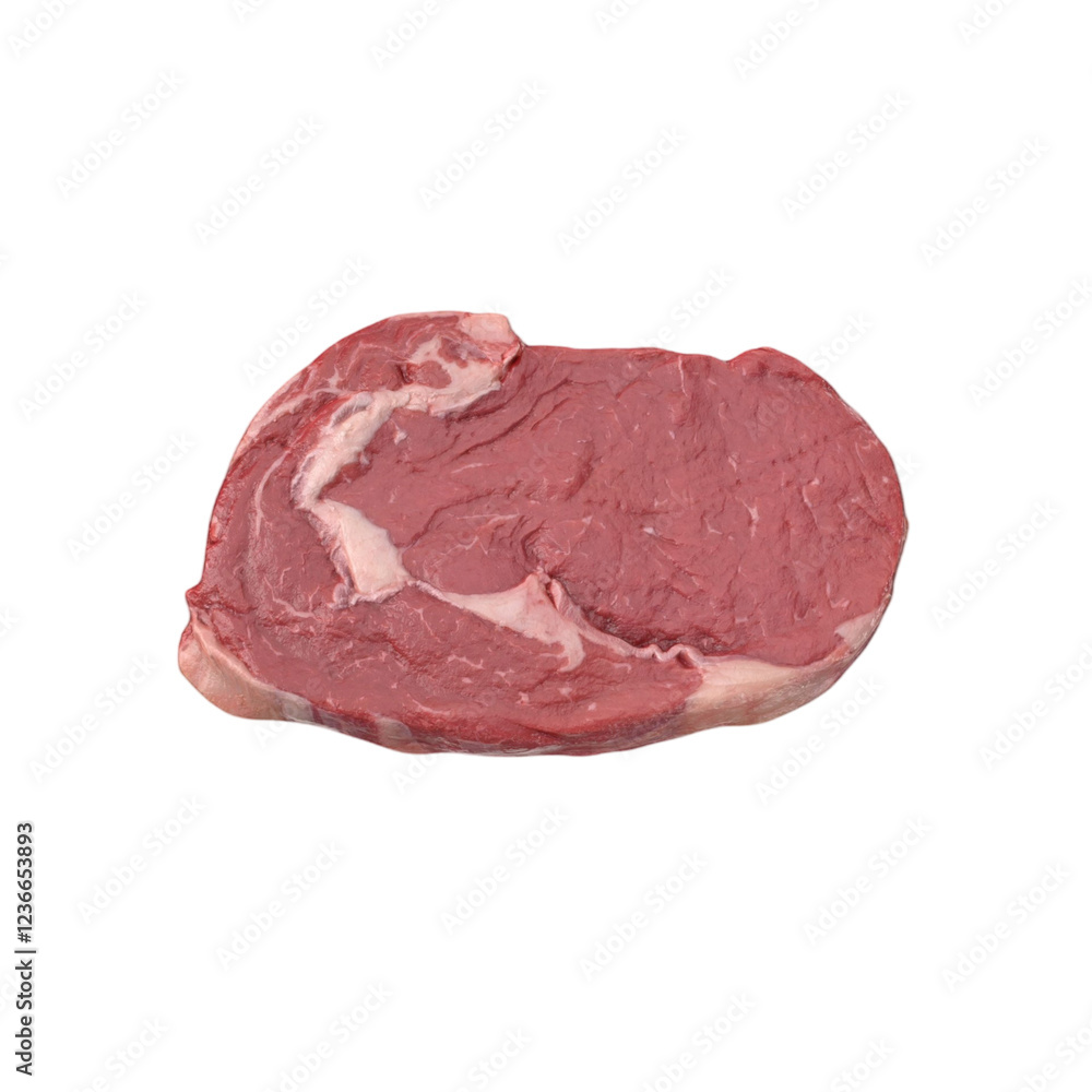 A close-up view of fresh meat on a transparent background is suitable to complete your design needs A close-up view of fresh meat on a transparent background is suitable to complete your design needs