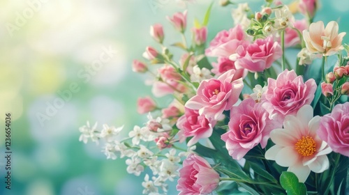 beauty flower blooming, nature background