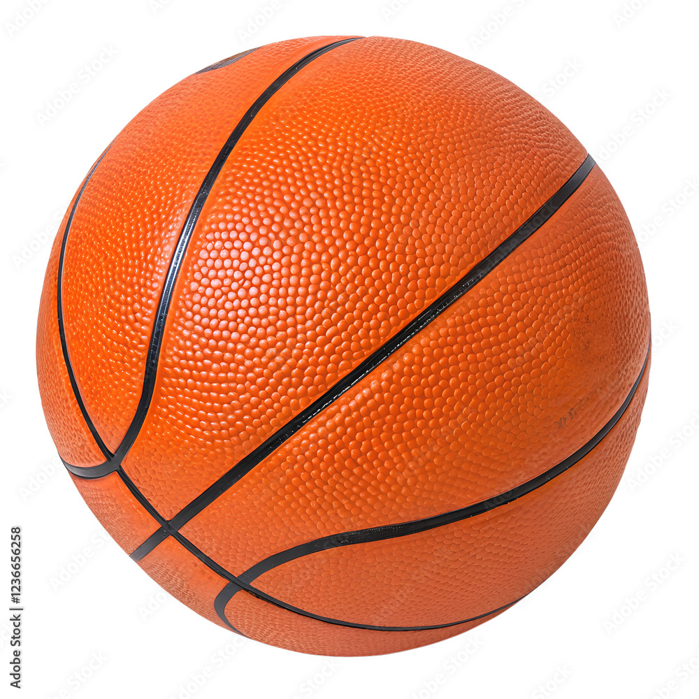 Obraz premium Orange Basketball Isolated On Transparent Background