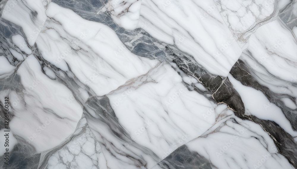 Naklejka premium Textured of the white marble background. Glossy surface