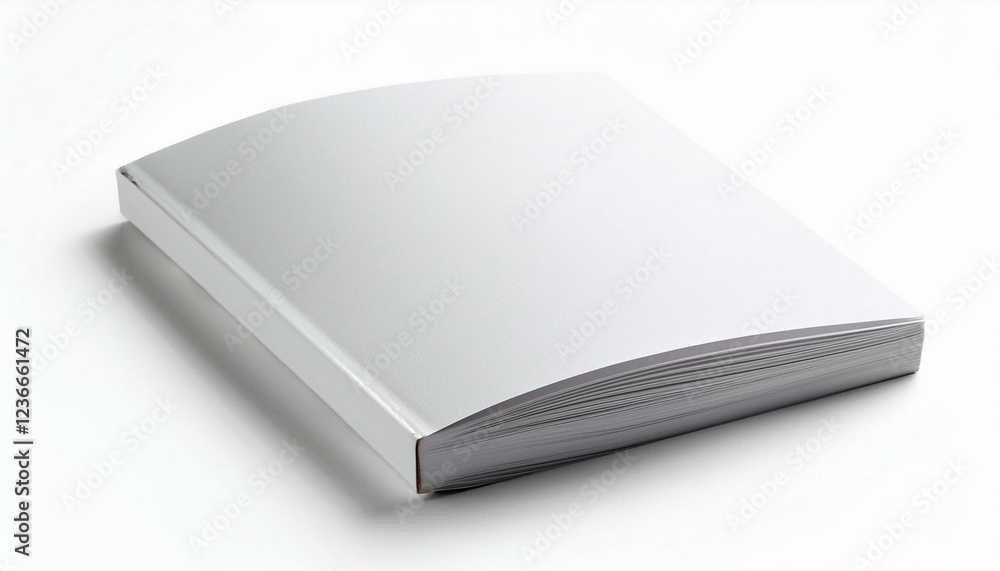 Blank cover magazine or booklet on white background. Mockup for design Blank cover magazine or booklet on white background. Mockup for design